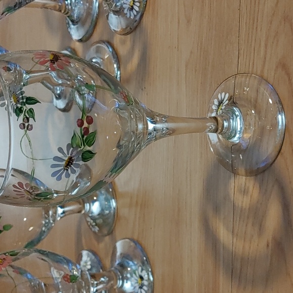 Hand-Painted Floral Glassware Set - Picture 7 of 7